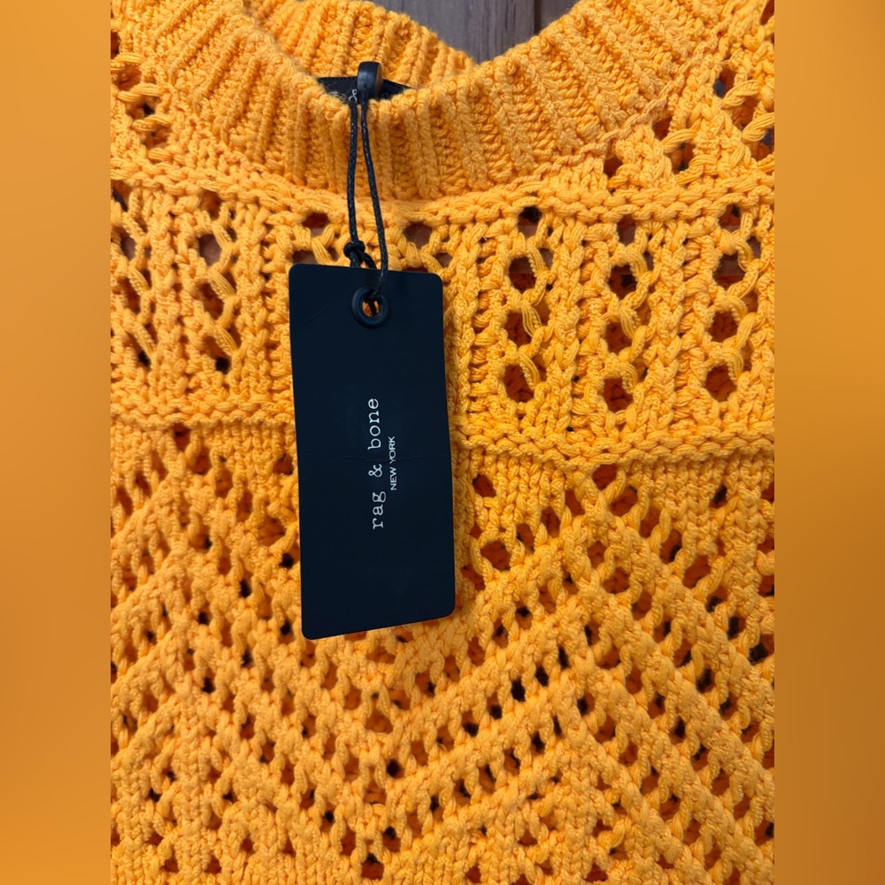 Rag & Bone deep yellow Renew sleeveless crew NWT - Picture 5 of 10